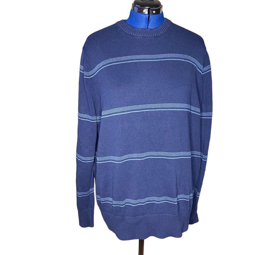 Mossimo Sweater -Navy Blue Striped size XL